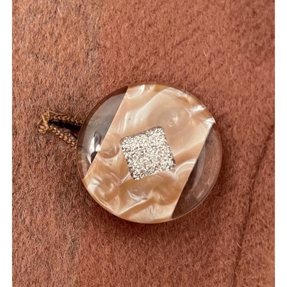 New Pendleton 12-14 Oversized Long Plaid Camel Wool Coat (Very Liberal Fit!) - Picture 7 of 8